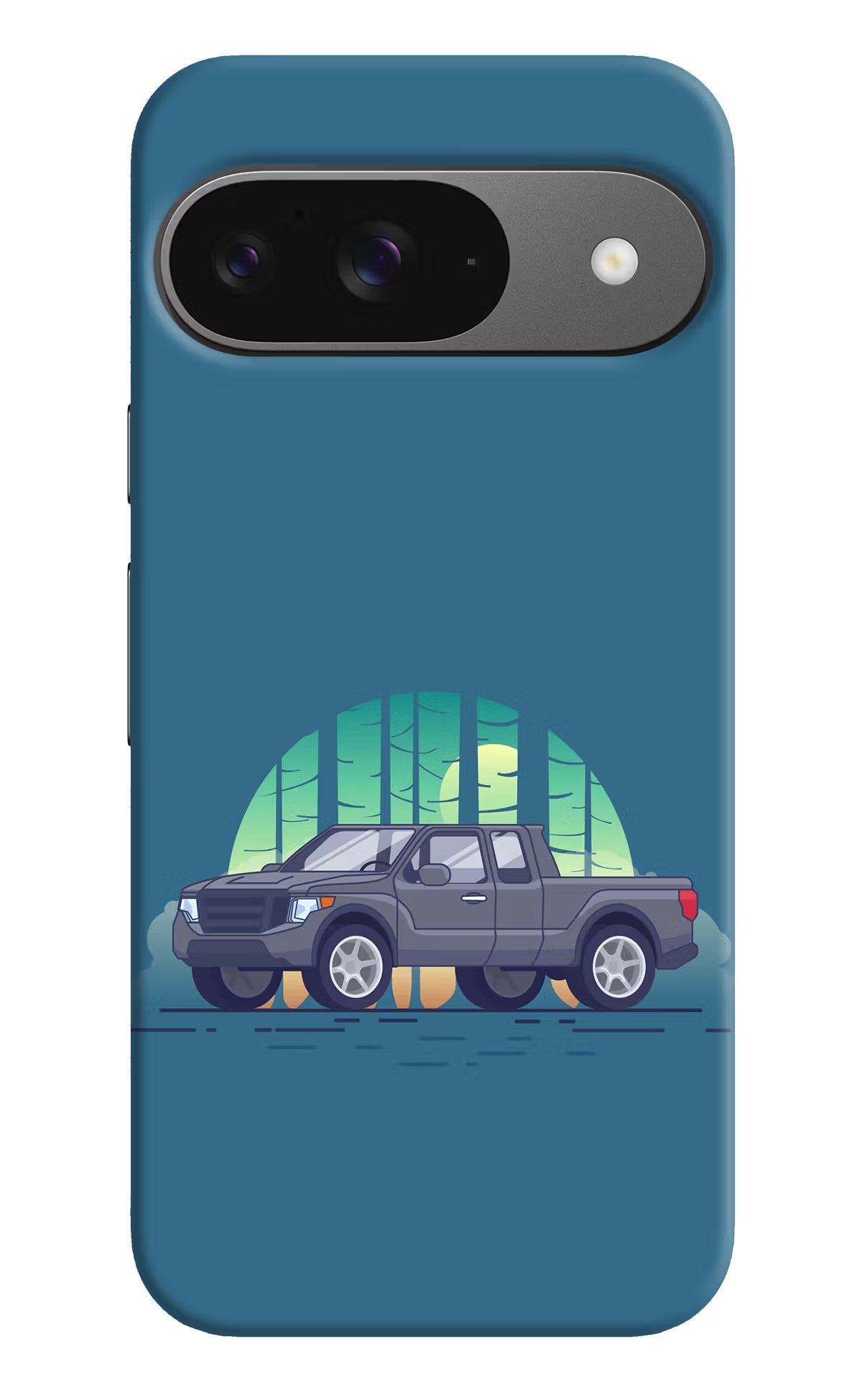 Retro Garage Vibe Google Pixel 9 Hard Case Back Cover by Casekaro