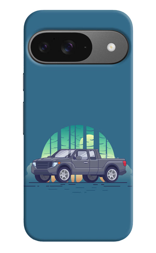 Retro Garage Vibe Google Pixel 9 Hard Case Back Cover by Casekaro