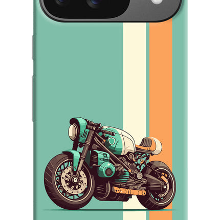 Striped Moto Drift Google Pixel 9 Hard Case Back Cover by Casekaro