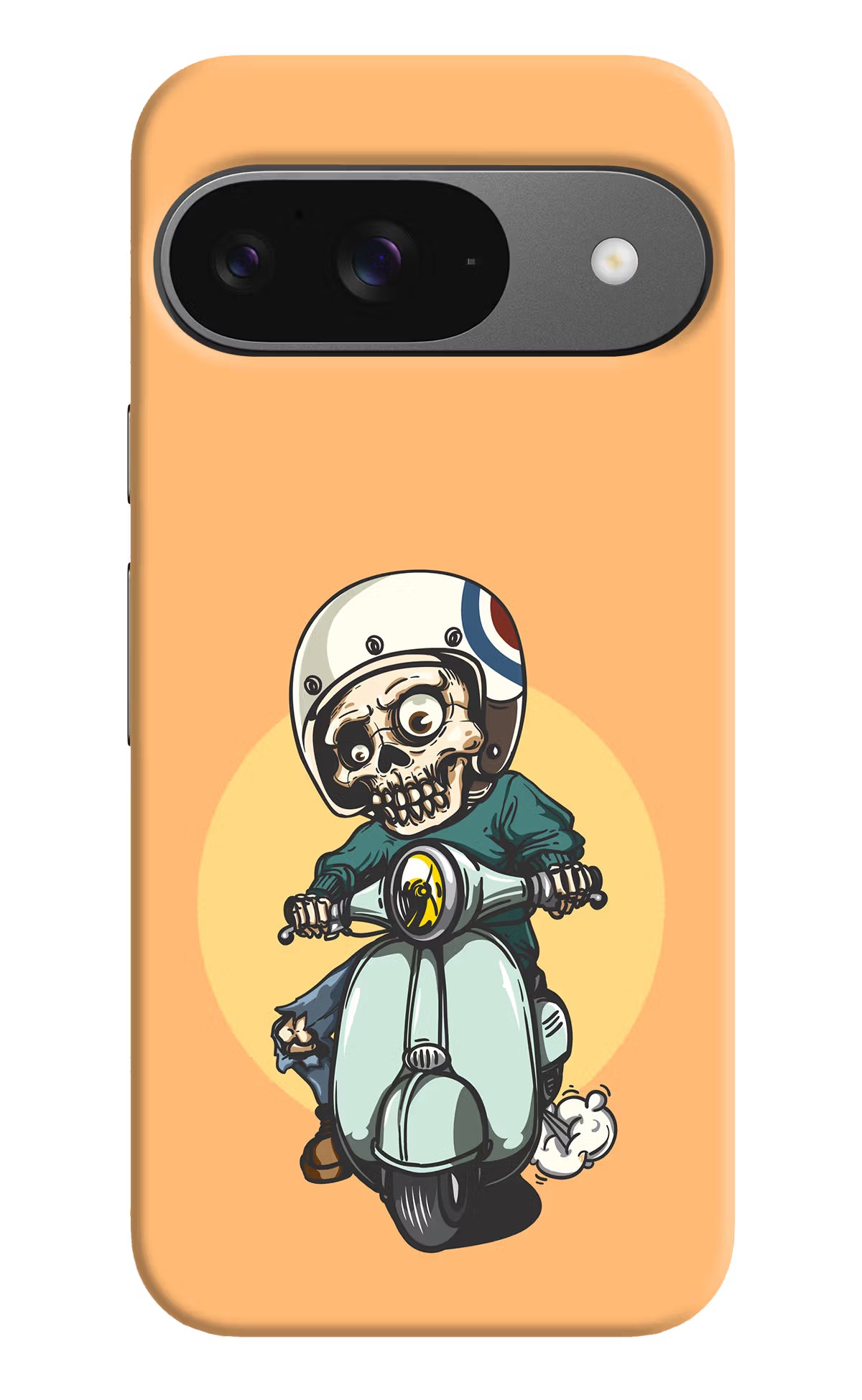 Undead Biker Google Pixel 9 Hard Case Back Cover by Casekaro