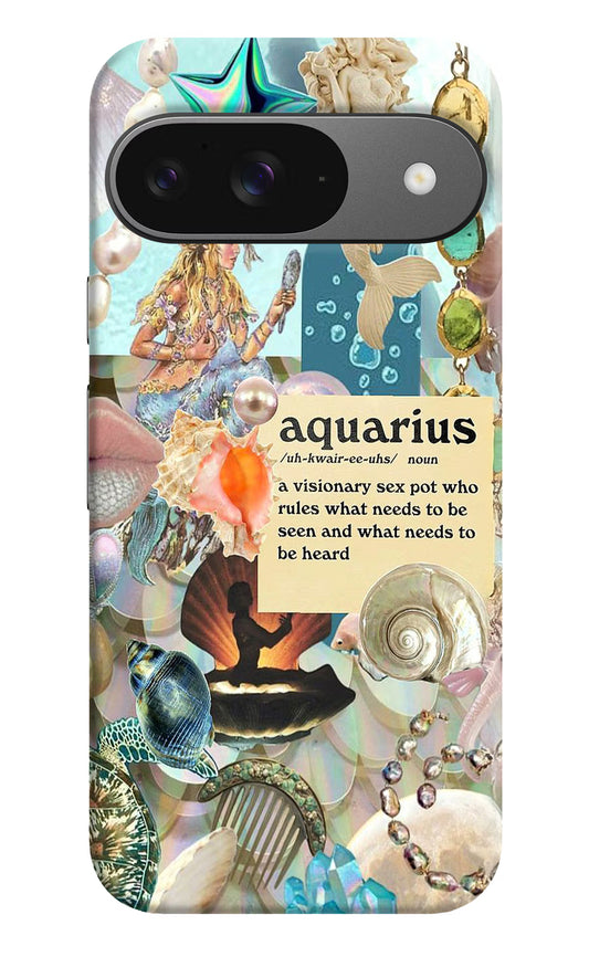 Aquarius Zodiac Google Pixel 9 Hard Case Back Cover by Casekaro