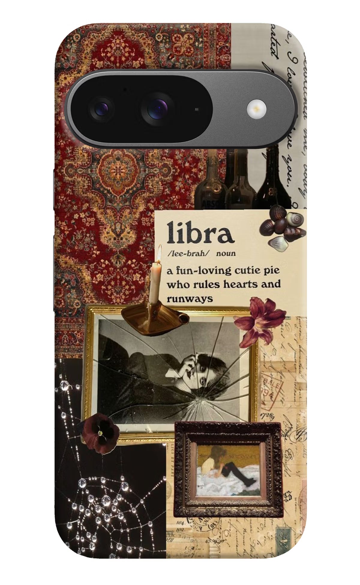 Libra Zodiac Google Pixel 9 Hard Case Back Cover by Casekaro