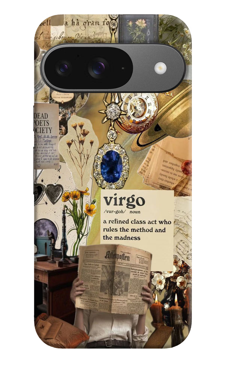 Virgo Zodiac Google Pixel 9 Back Cover, Hard case