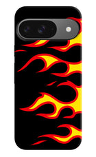 Side Sweep Flames Google Pixel 9 Hard Case Back Cover by Casekaro