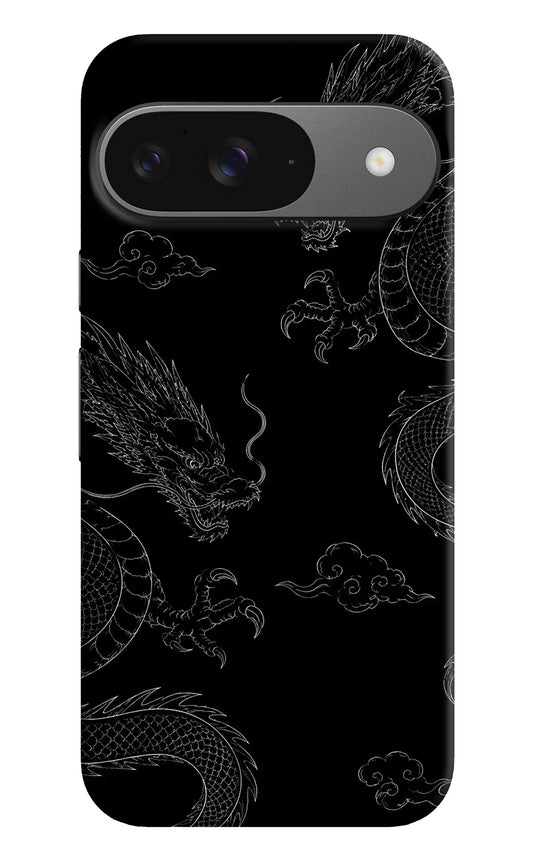 Twin Dragons Google Pixel 9 Hard Case Back Cover by Casekaro