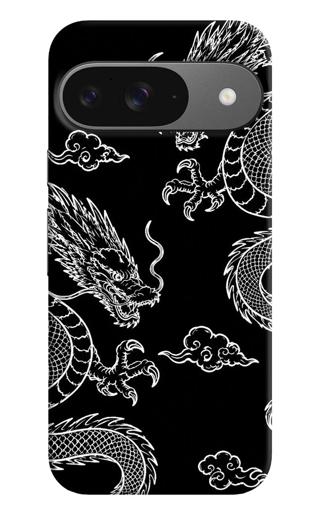 Twin Dragons Google Pixel 9 Hard Case Back Cover by Casekaro