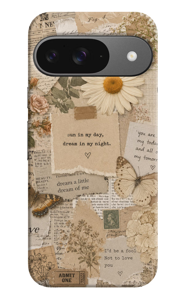 Vintage case Google Pixel 9 Hard Case Back Cover by Casekaro