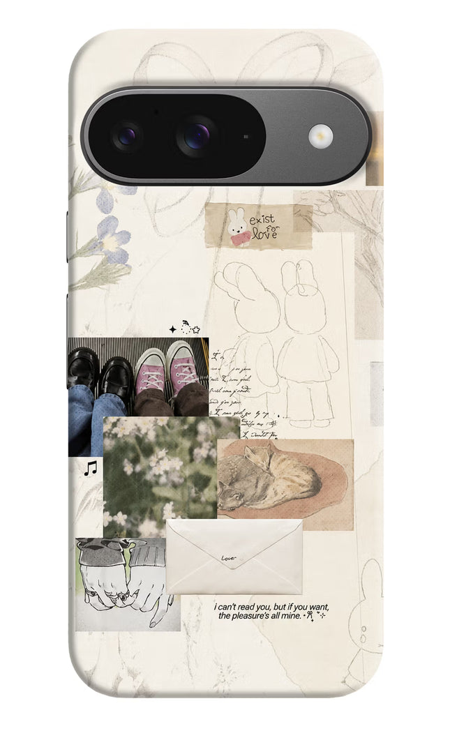 Soft Aesthetic Google Pixel 9 Hard Case Back Cover by Casekaro
