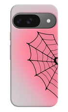 Pink Web Google Pixel 9 Hard Case Back Cover by Casekaro