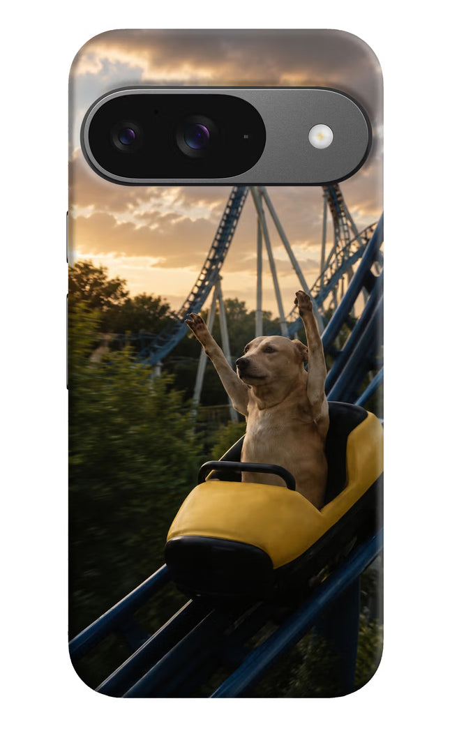 Rollercoaster Dog Google Pixel 9 Hard Case Back Cover by Casekaro