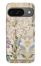 White Lily Google Pixel 9 Hard Case Back Cover by Casekaro