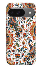 White Mayura Google Pixel 9 Hard Case Back Cover by Casekaro