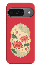 Pink Lotus Google Pixel 9 Hard Case Back Cover by Casekaro