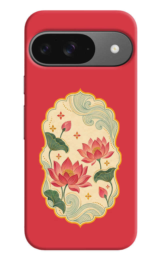 Pink Lotus Google Pixel 9 Hard Case Back Cover by Casekaro