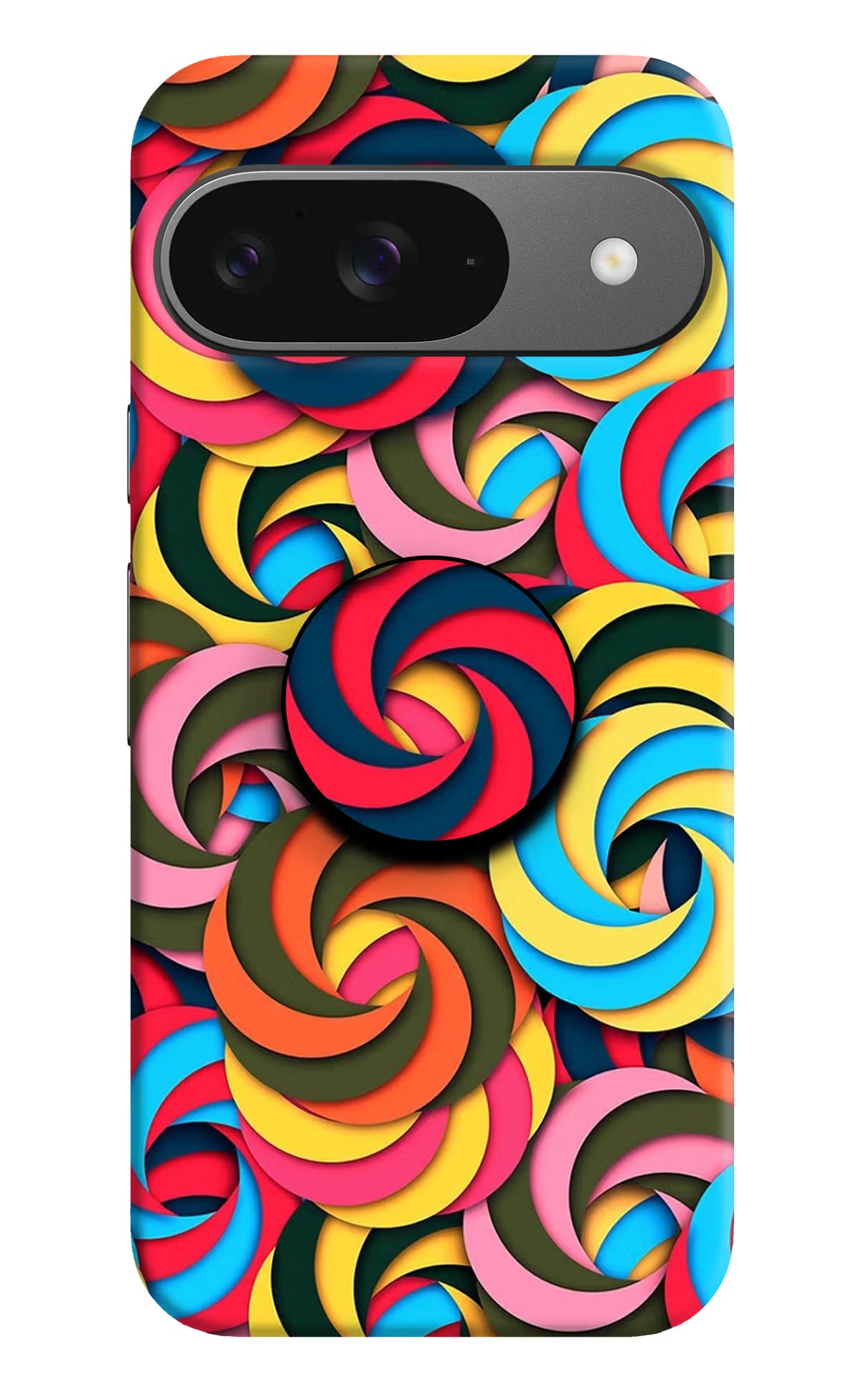 Spiral Pattern Google Pixel 9 Pop Case by Casekaro