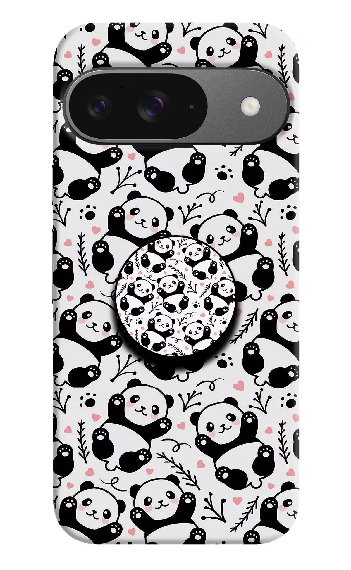 Cute Panda Google Pixel 9 Pop Case by Casekaro