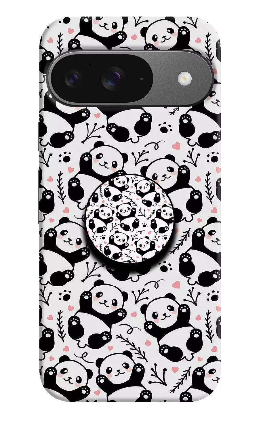 Cute Panda Google Pixel 9 Pop Case, Hard case