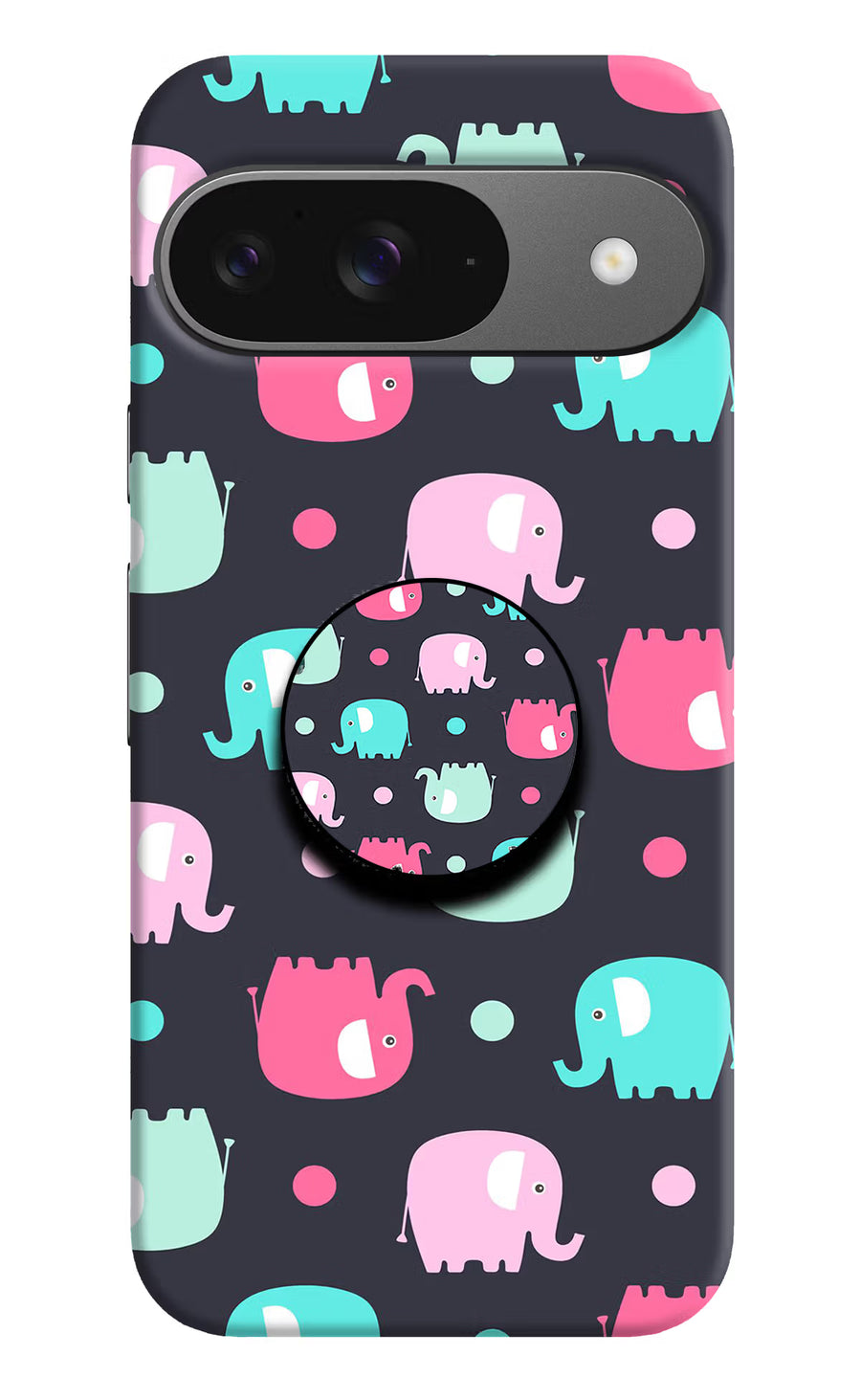 Baby Elephants Google Pixel 9 Pop Case, Hard case