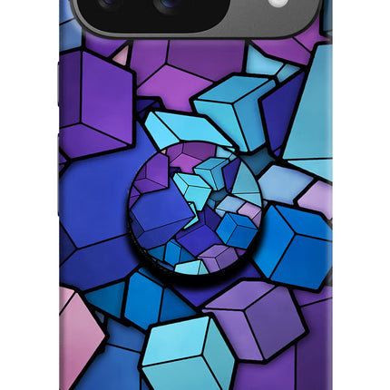 Cubic Abstract Google Pixel 9 Pop Case by Casekaro