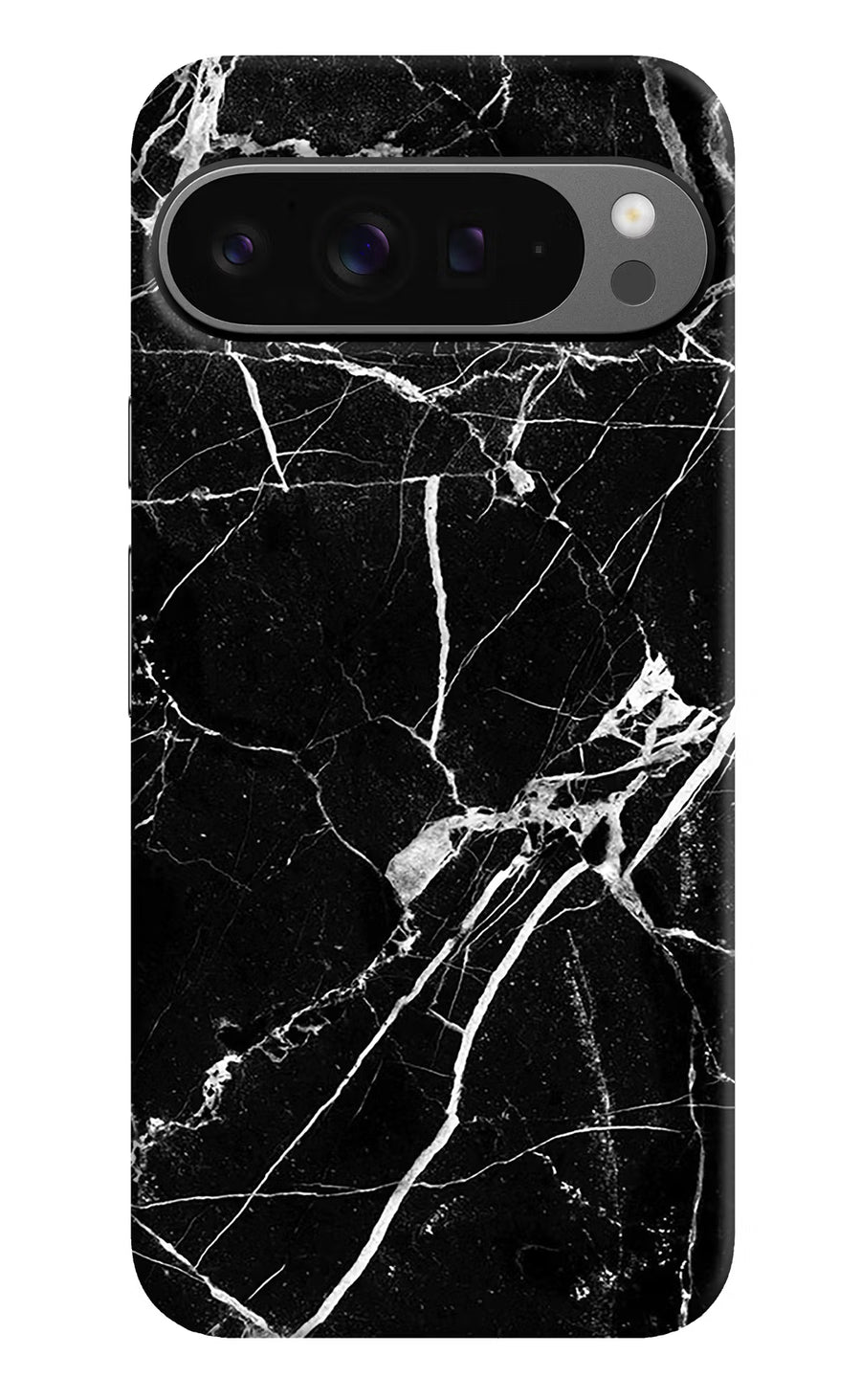 Black Marble Pattern Google Pixel 9 Pro Back Cover, Hard case