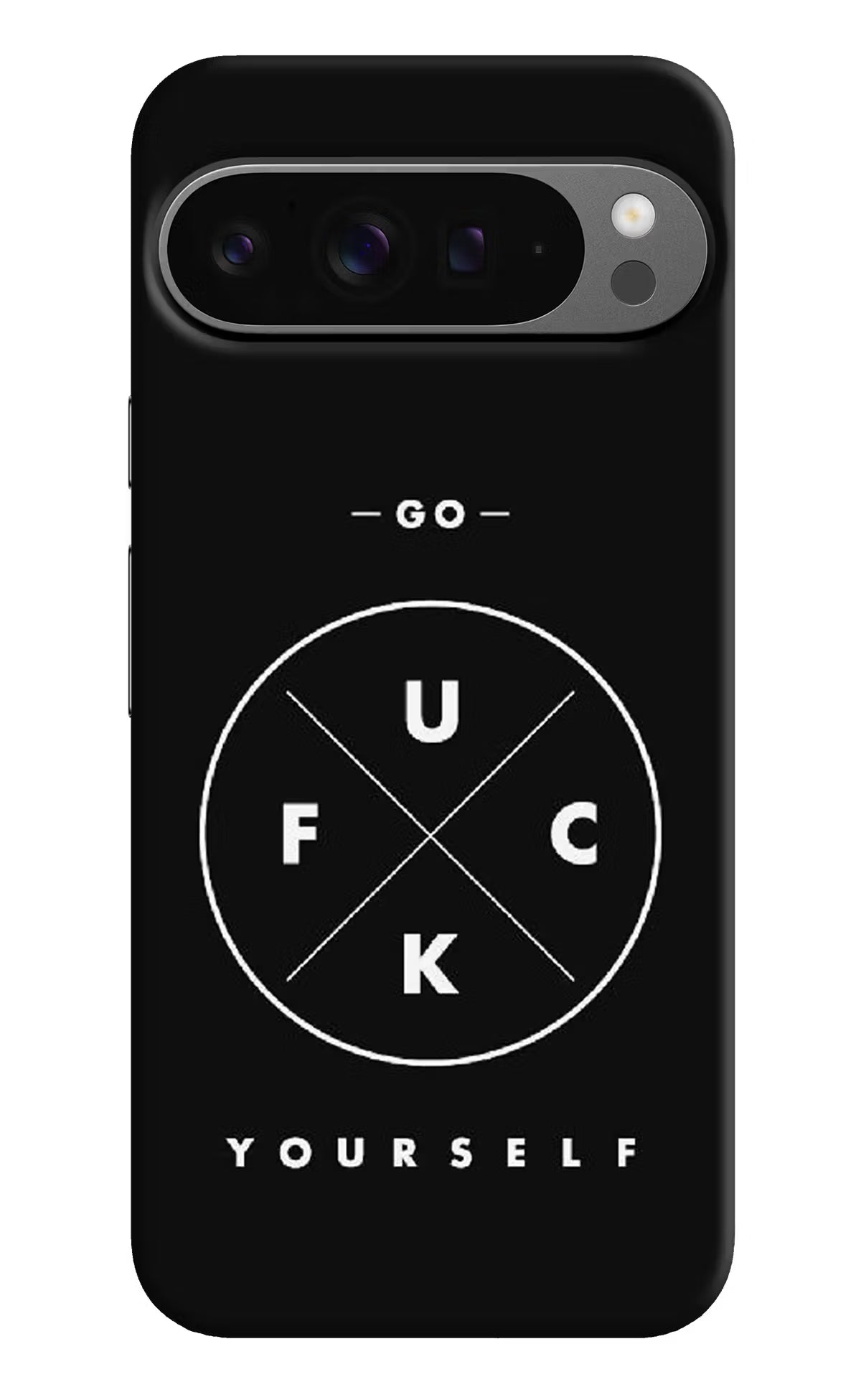 Go Fuck Yourself Google Pixel 9 Pro Hard Case Back Cover by Casekaro