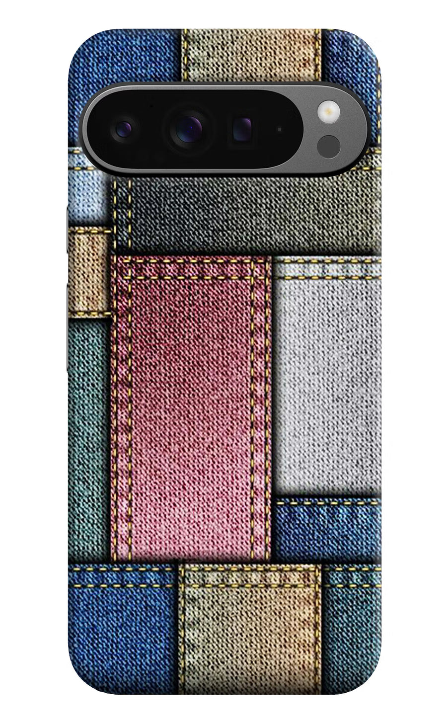Multicolor Jeans Google Pixel 9 Pro Back Cover, Hard case