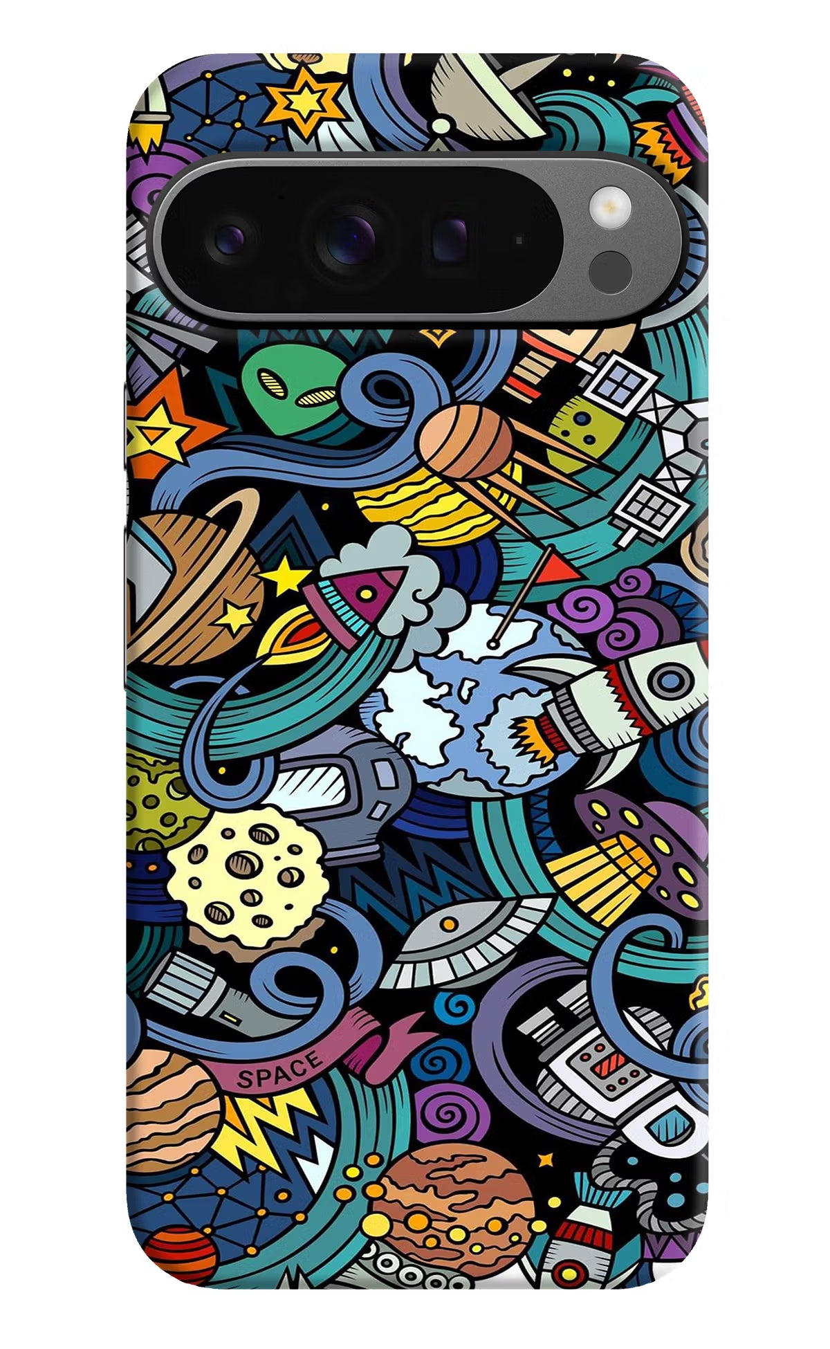 Space Abstract Google Pixel 9 Pro Hard Case Back Cover by Casekaro