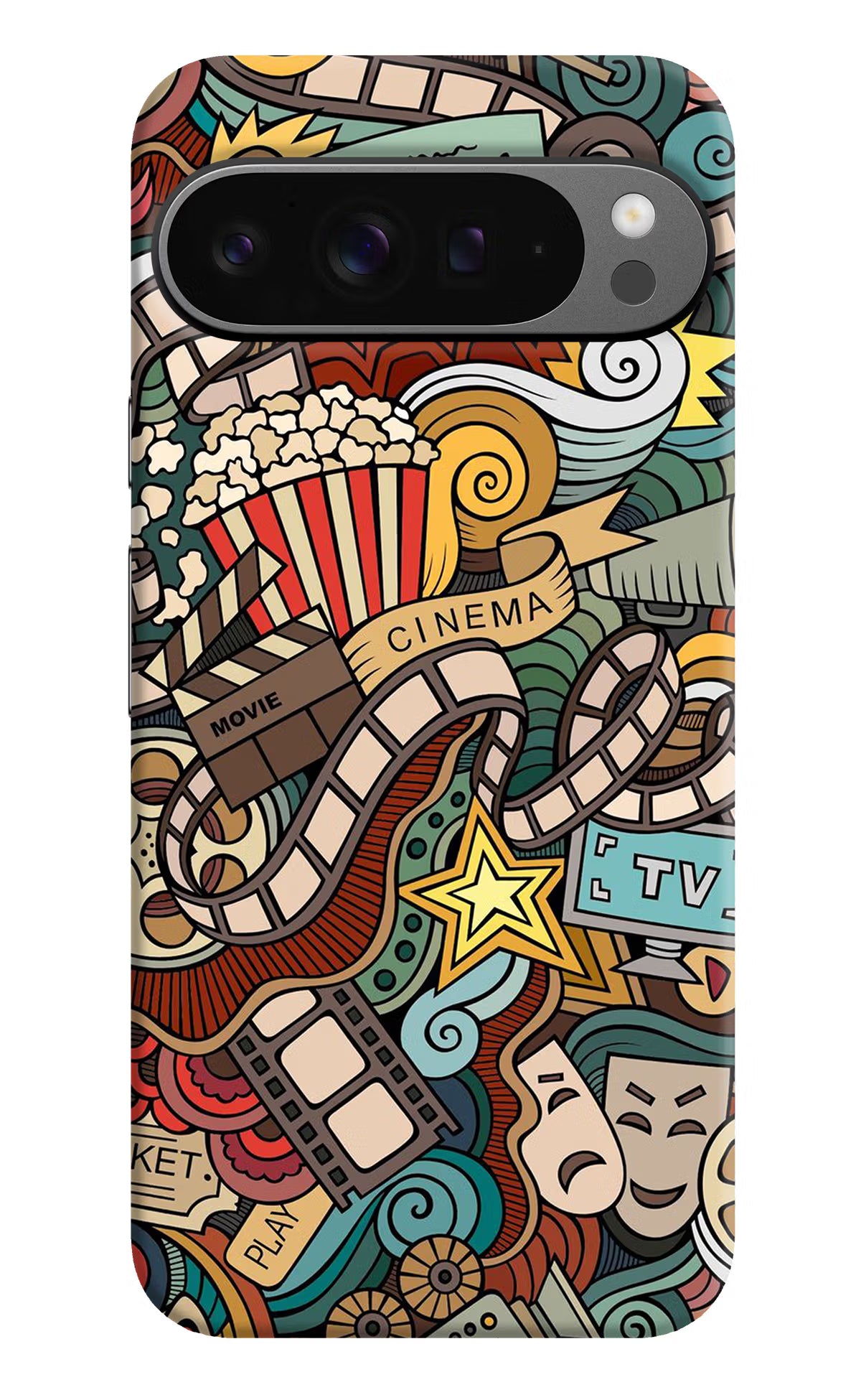 Cinema Abstract Google Pixel 9 Pro Hard Case Back Cover by Casekaro