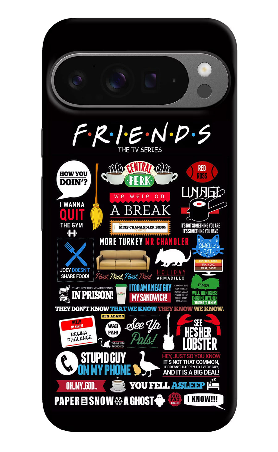 FRIENDS Google Pixel 9 Pro Back Cover, Hard case