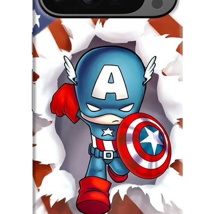 Captain America Google Pixel 9 Pro Hard Case Back Cover by Casekaro