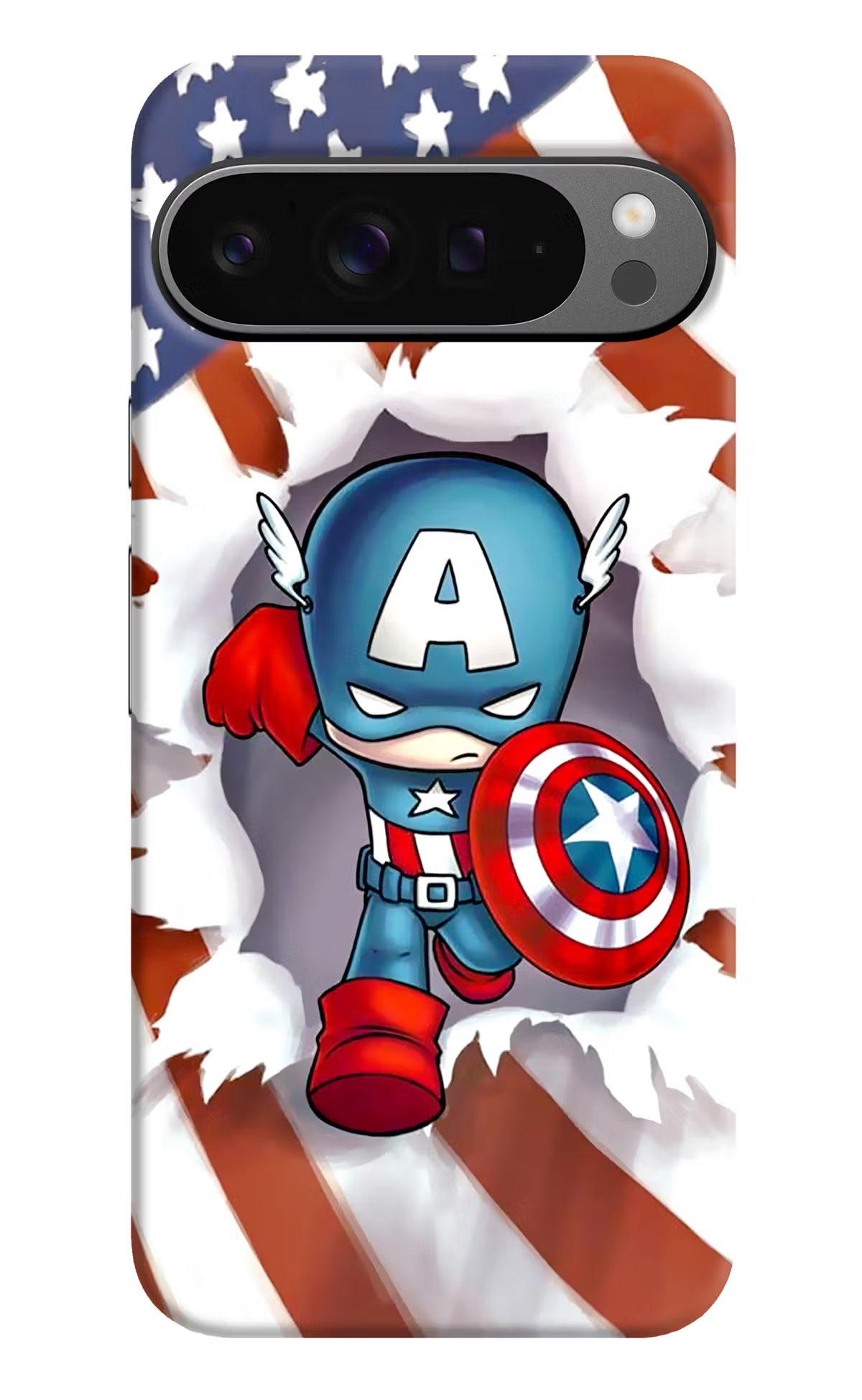 Captain America Google Pixel 9 Pro Hard Case Back Cover by Casekaro