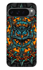 Angry Owl Art Google Pixel 9 Pro Hard Case Back Cover by Casekaro