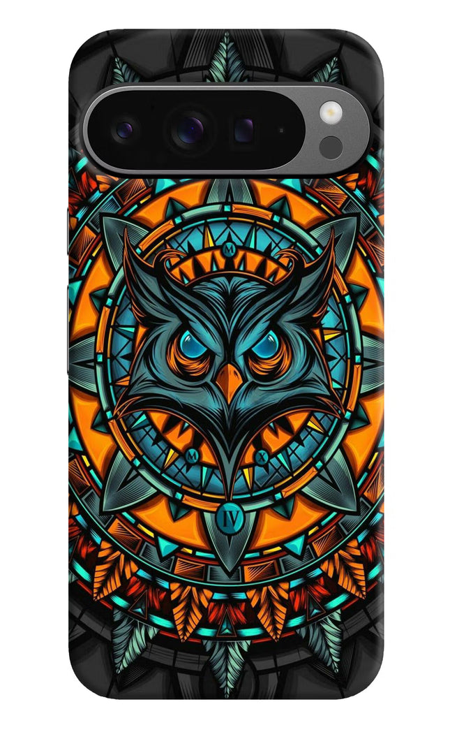 Angry Owl Art Google Pixel 9 Pro Hard Case Back Cover by Casekaro