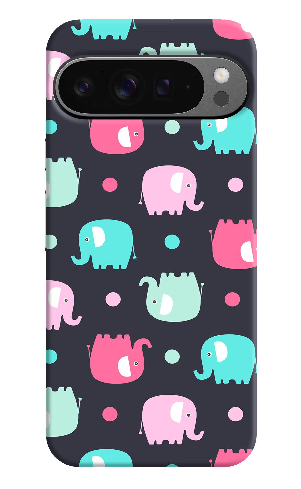 Elephants Google Pixel 9 Pro Hard Case Back Cover by Casekaro