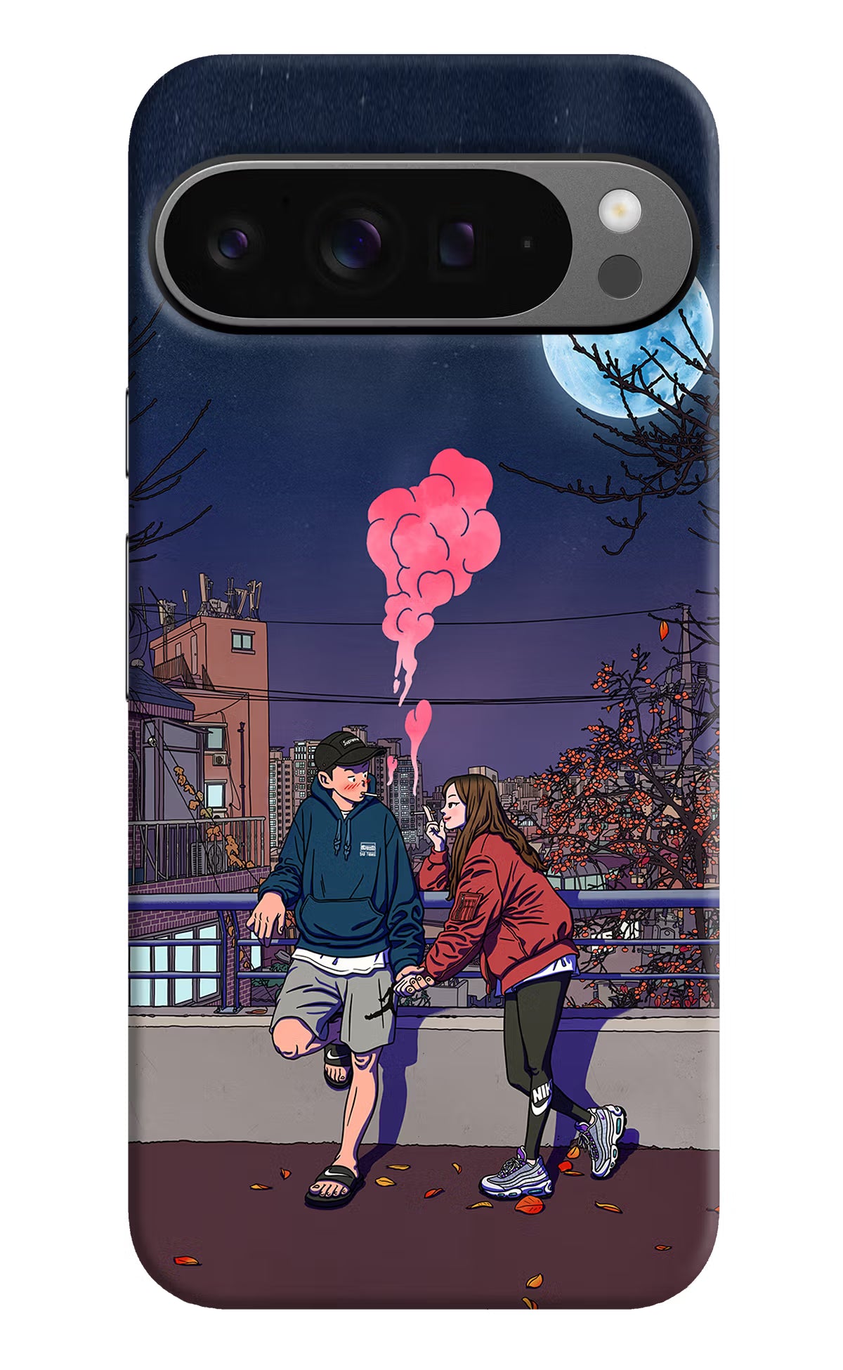 Chilling Couple Google Pixel 9 Pro Hard Case Back Cover by Casekaro