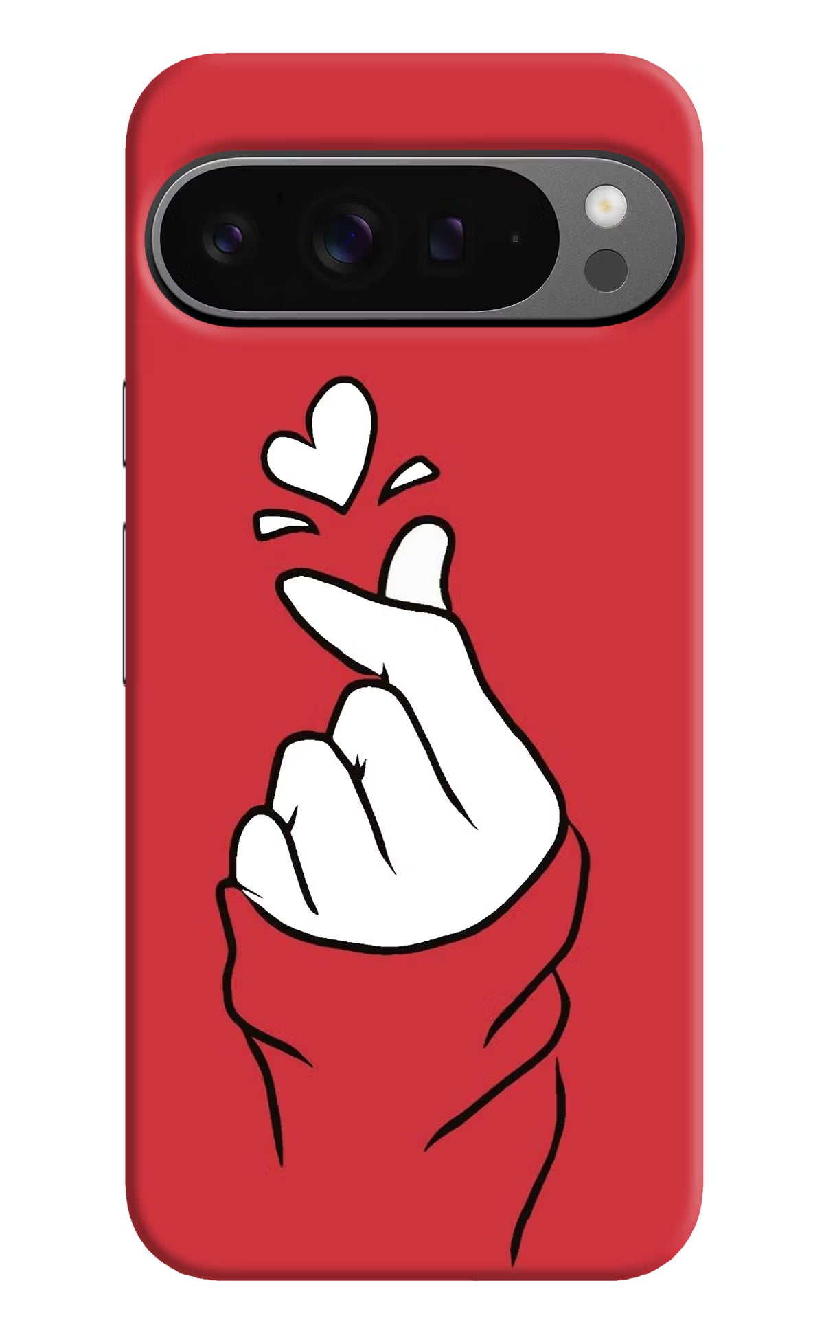 Korean Love Sign Google Pixel 9 Pro Hard Case Back Cover by Casekaro