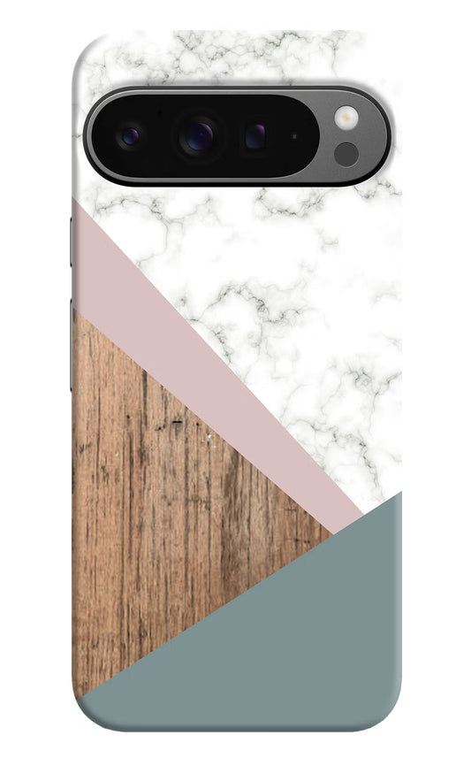Marble wood Abstract Google Pixel 9 Pro Hard Case Back Cover by Casekaro