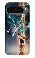 Thor Hammer Mjolnir Google Pixel 9 Pro Hard Case Back Cover by Casekaro