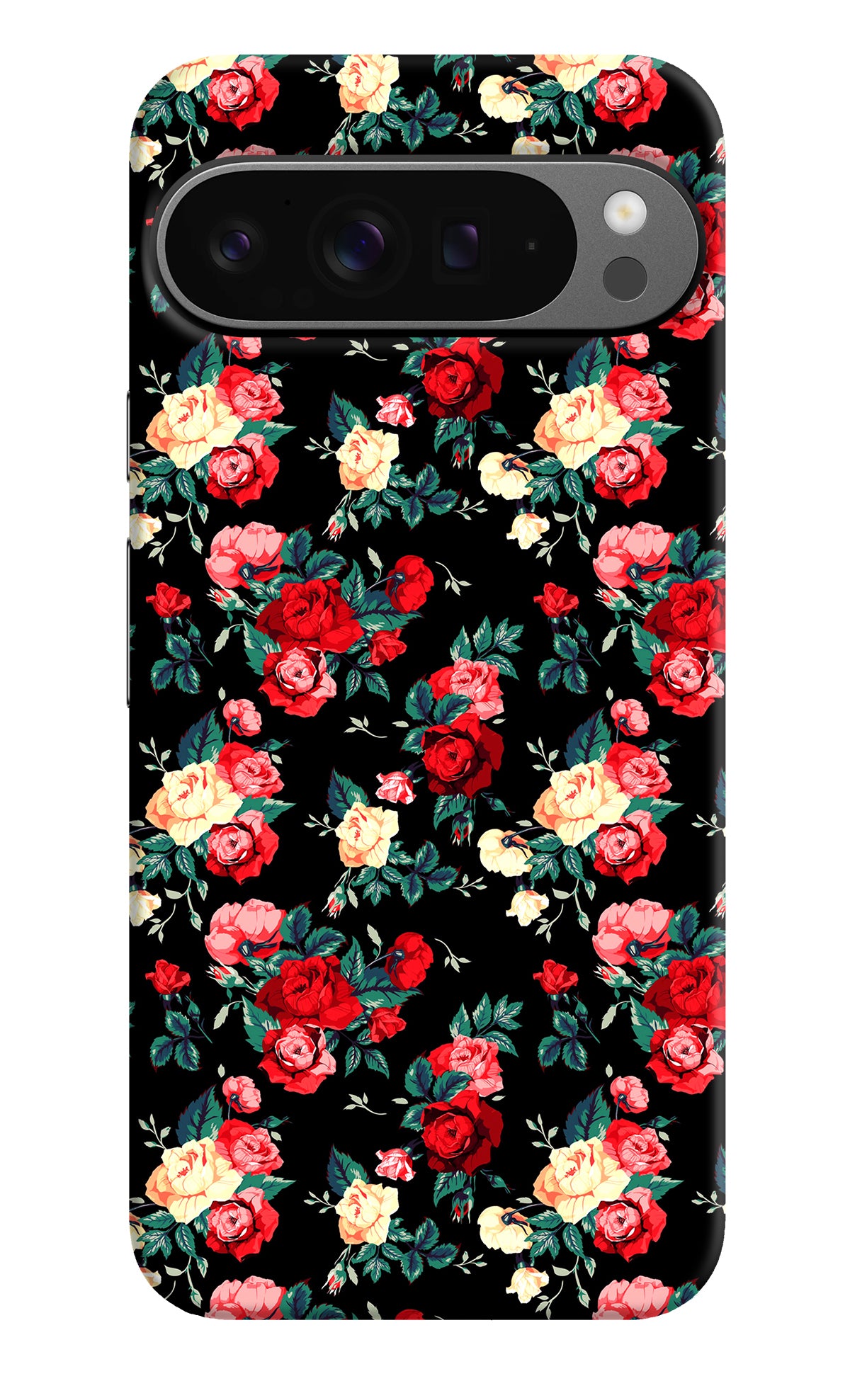 Rose Pattern Google Pixel 9 Pro Back Cover