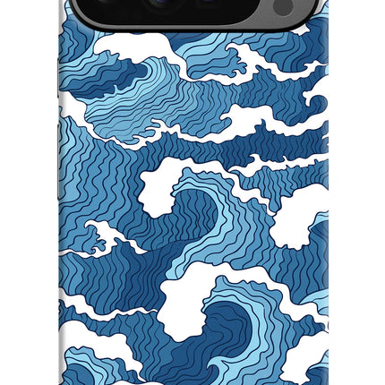 Blue Waves Google Pixel 9 Pro Hard Case Back Cover by Casekaro