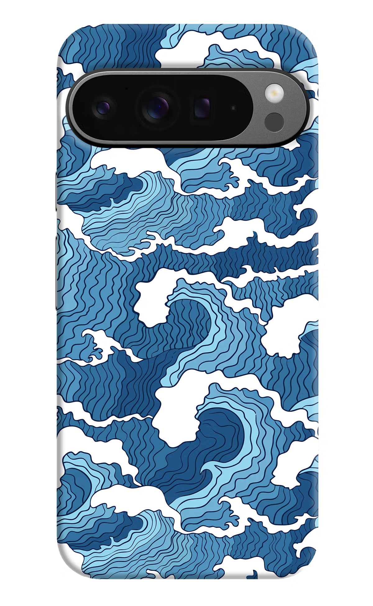 Blue Waves Google Pixel 9 Pro Hard Case Back Cover by Casekaro