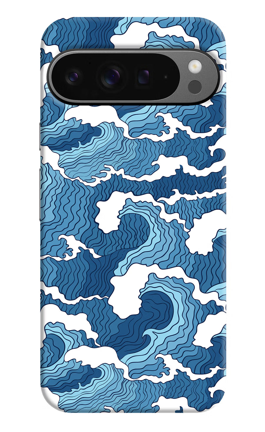 Blue Waves Google Pixel 9 Pro Back Cover, Hard case