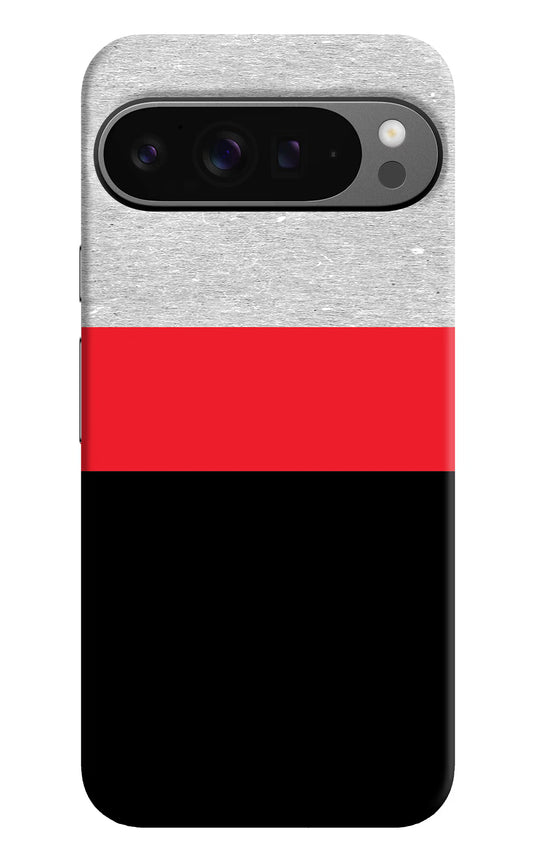 Tri Color Pattern Google Pixel 9 Pro Hard Case Back Cover by Casekaro