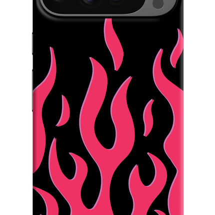 Fire Flames Google Pixel 9 Pro Hard Case Back Cover by Casekaro