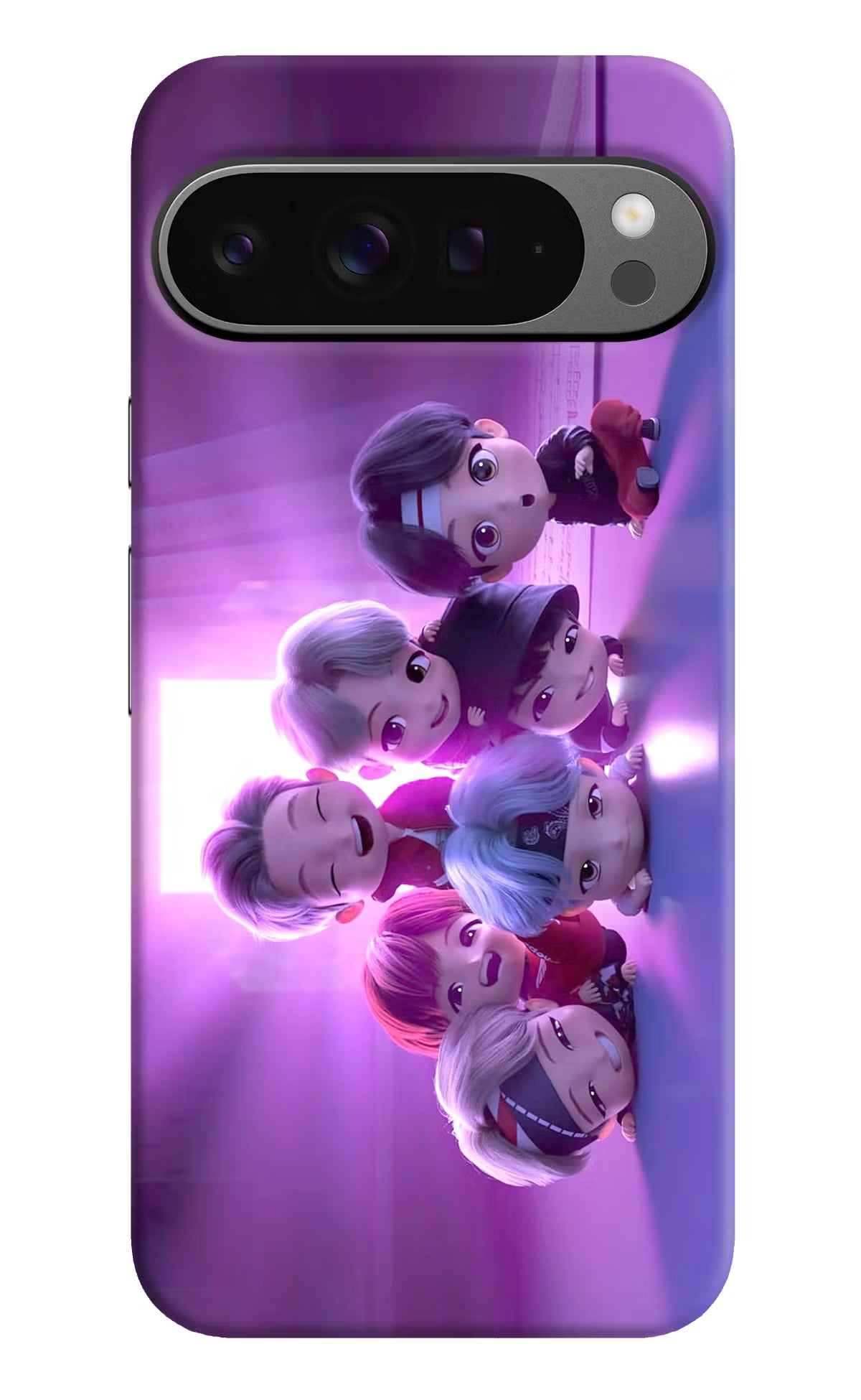 BTS Chibi Google Pixel 9 Pro Hard Case Back Cover by Casekaro