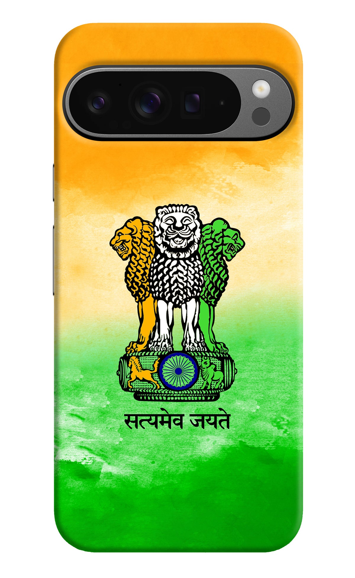 Satyamev Jayate Flag Google Pixel 9 Pro Back Cover