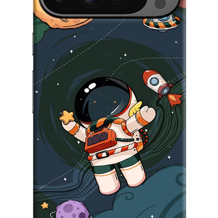 Cartoon Astronaut Google Pixel 9 Pro Hard Case Back Cover by Casekaro