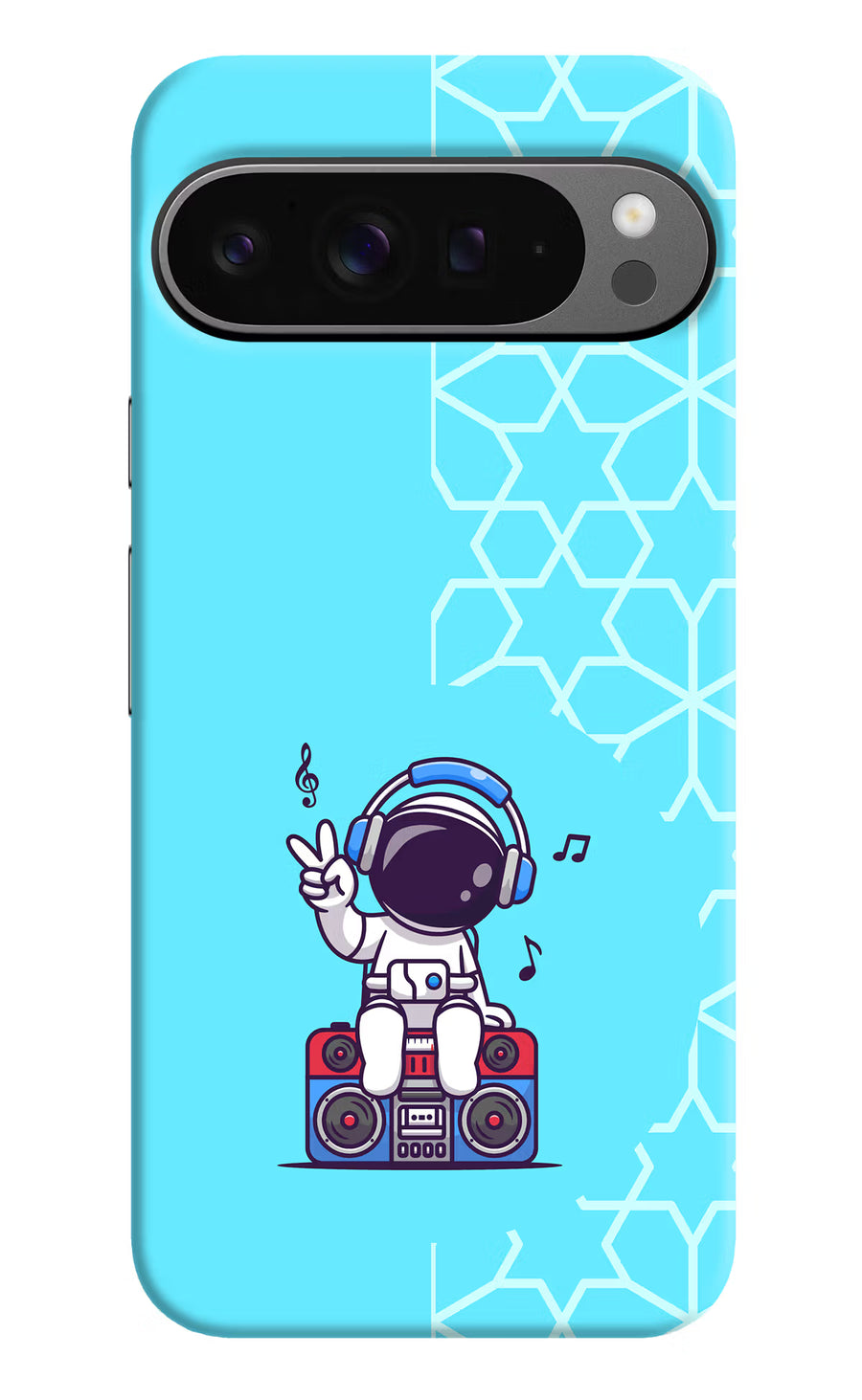 Cute Astronaut Chilling Google Pixel 9 Pro Back Cover, Hard case