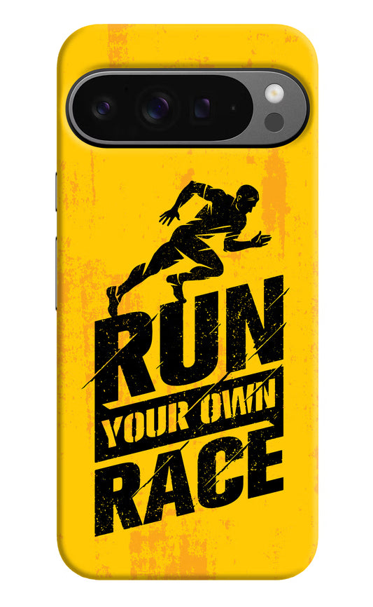 Run Your Own Race Google Pixel 9 Pro Hard Case Back Cover by Casekaro