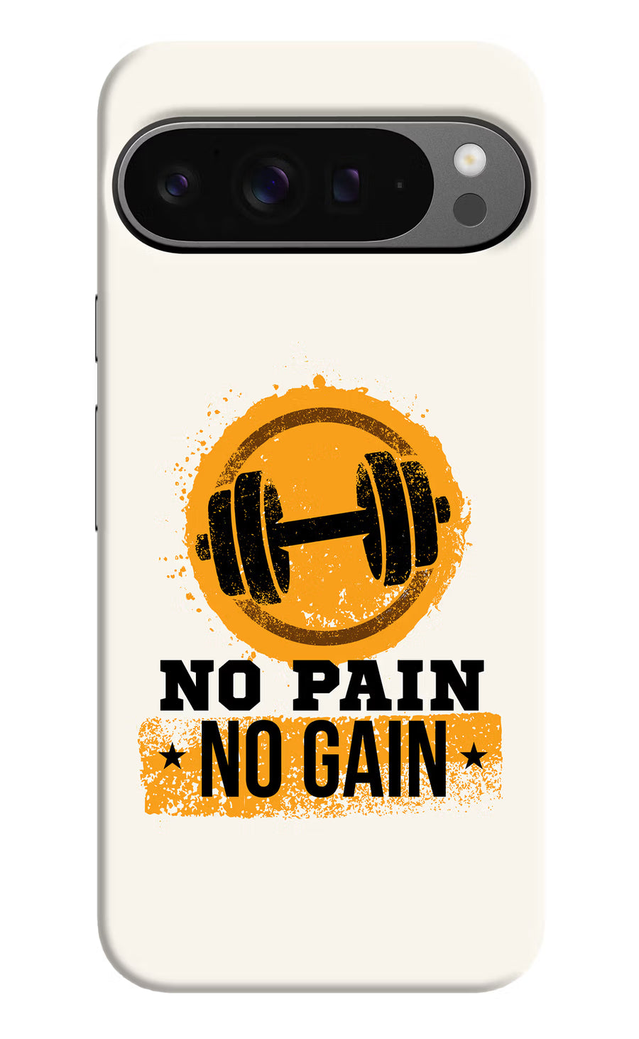 No Pain No Gain Google Pixel 9 Pro Back Cover, Hard case